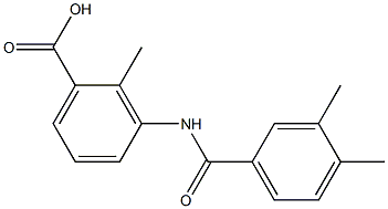 3-[(3,4-dimethylbenzoyl)amino]-2-methylbenzoic acid Structure