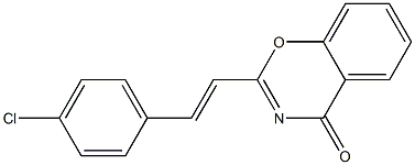  2-[2-(4-chlorophenyl)vinyl]-4H-1,3-benzoxazin-4-one