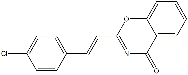 2-[2-(4-chlorophenyl)vinyl]-4H-1,3-benzoxazin-4-one