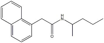 N-(1-methylbutyl)-2-(1-naphthyl)acetamide Structure