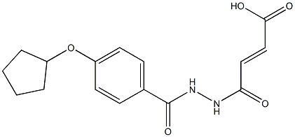  4-{2-[4-(cyclopentyloxy)benzoyl]hydrazino}-4-oxo-2-butenoic acid