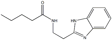 N-[2-(1H-benzimidazol-2-yl)ethyl]pentanamide,,结构式