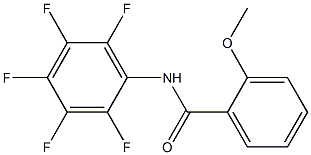 2-methoxy-N-(2,3,4,5,6-pentafluorophenyl)benzamide Struktur