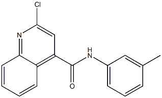 2-chloro-N-(3-methylphenyl)-4-quinolinecarboxamide,,结构式