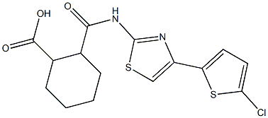  2-({[4-(5-chloro-2-thienyl)-1,3-thiazol-2-yl]amino}carbonyl)cyclohexanecarboxylic acid