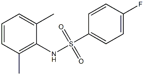 N-(2,6-dimethylphenyl)-4-fluorobenzenesulfonamide Structure