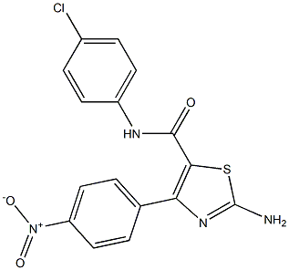 2-amino-N-(4-chlorophenyl)-4-{4-nitrophenyl}-1,3-thiazole-5-carboxamide