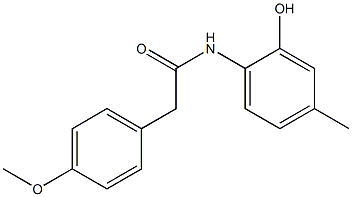 N-(2-hydroxy-4-methylphenyl)-2-(4-methoxyphenyl)acetamide Structure