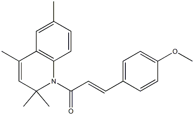 methyl 4-[3-oxo-3-(2,2,4,6-tetramethyl-1(2H)-quinolinyl)-1-propenyl]phenyl ether,,结构式