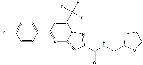 5-(4-bromophenyl)-N-(tetrahydro-2-furanylmethyl)-7-(trifluoromethyl)pyrazolo[1,5-a]pyrimidine-2-carboxamide