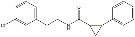N-[2-(3-chlorophenyl)ethyl]-2-phenylcyclopropanecarboxamide Struktur
