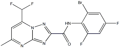 N-(2-bromo-4,6-difluorophenyl)-7-(difluoromethyl)-5-methyl[1,2,4]triazolo[1,5-a]pyrimidine-2-carboxamide Structure