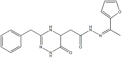 2-(3-benzyl-6-oxo-1,4,5,6-tetrahydro-1,2,4-triazin-5-yl)-N'-[1-(2-furyl)ethylidene]acetohydrazide