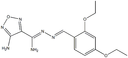 4-amino-N'-(2,4-diethoxybenzylidene)-1,2,5-oxadiazole-3-carbohydrazonamide 结构式