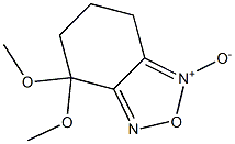 4,4-dimethoxy-4,5,6,7-tetrahydro-2,1,3-benzoxadiazole 1-oxide Structure