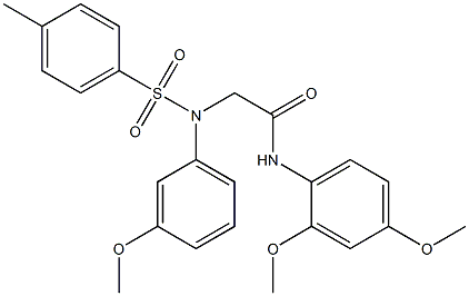 N-(2,4-dimethoxyphenyl)-2-{3-methoxy[(4-methylphenyl)sulfonyl]anilino}acetamide