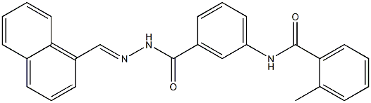  2-methyl-N-(3-{[2-(1-naphthylmethylene)hydrazino]carbonyl}phenyl)benzamide