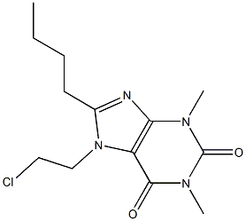 8-butyl-7-(2-chloroethyl)-1,3-dimethyl-3,7-dihydro-1H-purine-2,6-dione|