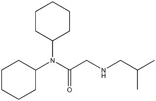 N,N-dicyclohexyl-2-(isobutylamino)acetamide Struktur