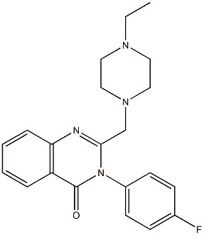 2-[(4-ethyl-1-piperazinyl)methyl]-3-(4-fluorophenyl)-4(3H)-quinazolinone