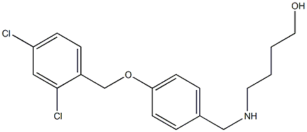 4-({4-[(2,4-dichlorobenzyl)oxy]benzyl}amino)-1-butanol Struktur