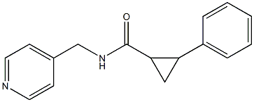 2-phenyl-N-(4-pyridinylmethyl)cyclopropanecarboxamide Struktur