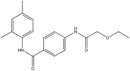 N-(2,4-dimethylphenyl)-4-[(ethoxyacetyl)amino]benzamide Structure