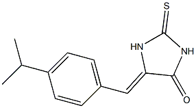 5-(4-isopropylbenzylidene)-2-thioxo-4-imidazolidinone Structure