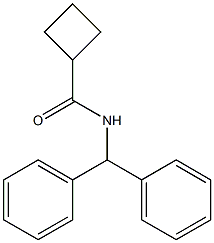 N-benzhydrylcyclobutanecarboxamide Struktur