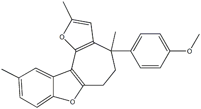 methyl 4-(2,4,10-trimethyl-5,6-dihydro-4H-furo[2',3':3,4]cyclohepta[1,2-b][1]benzofuran-4-yl)phenyl ether