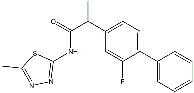 2-(2-fluoro[1,1'-biphenyl]-4-yl)-N-(5-methyl-1,3,4-thiadiazol-2-yl)propanamide