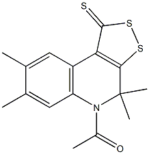  5-acetyl-4,4,7,8-tetramethyl-4,5-dihydro-1H-[1,2]dithiolo[3,4-c]quinoline-1-thione