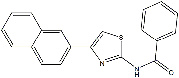 N-[4-(2-naphthyl)-1,3-thiazol-2-yl]benzamide,,结构式