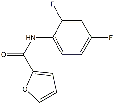 N-(2,4-difluorophenyl)-2-furamide 化学構造式