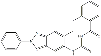  N-(2-methylbenzoyl)-N'-(6-methyl-2-phenyl-2H-1,2,3-benzotriazol-5-yl)thiourea