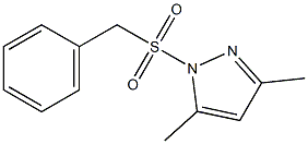 1-(benzylsulfonyl)-3,5-dimethyl-1H-pyrazole 结构式