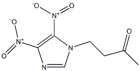 4-{4,5-bisnitro-1H-imidazol-1-yl}butan-2-one Struktur
