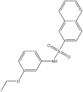 N-(3-ethoxyphenyl)-2-naphthalenesulfonamide 化学構造式