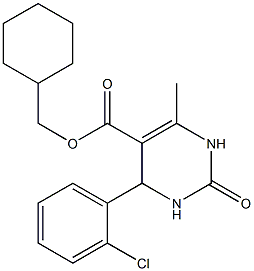 cyclohexylmethyl 4-(2-chlorophenyl)-6-methyl-2-oxo-1,2,3,4-tetrahydro-5-pyrimidinecarboxylate