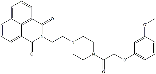 2-(2-{4-[(3-methoxyphenoxy)acetyl]-1-piperazinyl}ethyl)-1H-benzo[de]isoquinoline-1,3(2H)-dione