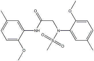 2-[2-methoxy-5-methyl(methylsulfonyl)anilino]-N-(2-methoxy-5-methylphenyl)acetamide