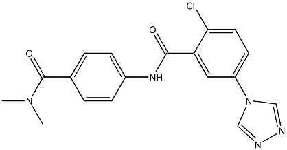 2-chloro-N-{4-[(dimethylamino)carbonyl]phenyl}-5-(4H-1,2,4-triazol-4-yl)benzamide
