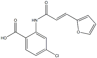 4-chloro-2-{[3-(2-furyl)acryloyl]amino}benzoic acid 结构式