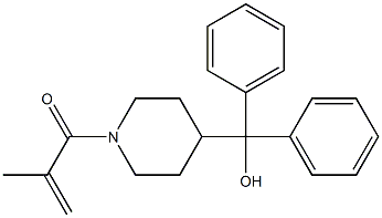 (1-methacryloyl-4-piperidinyl)(diphenyl)methanol,,结构式