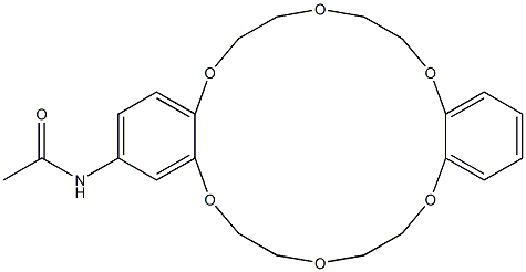 N-(6,7,9,10,17,18,20,21-octahydrodibenzo[b,k][1,4,7,10,13,16]hexaoxacyclooctadecin-2-yl)acetamide,,结构式