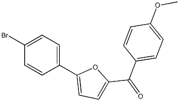 [5-(4-bromophenyl)-2-furyl](4-methoxyphenyl)methanone Struktur