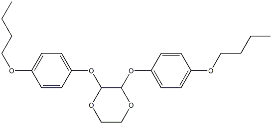 2,3-bis(4-butoxyphenoxy)-1,4-dioxane 结构式