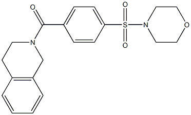 2-[4-(4-morpholinylsulfonyl)benzoyl]-1,2,3,4-tetrahydroisoquinoline