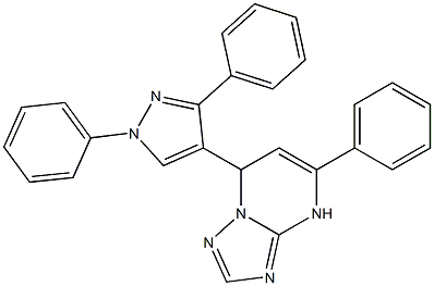 7-(1,3-diphenyl-1H-pyrazol-4-yl)-5-phenyl-4,7-dihydro[1,2,4]triazolo[1,5-a]pyrimidine|