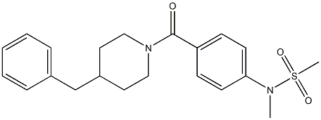  N-{4-[(4-benzyl-1-piperidinyl)carbonyl]phenyl}-N-methylmethanesulfonamide